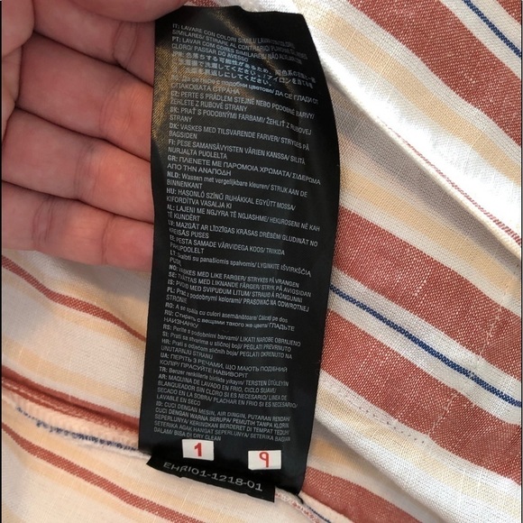 NWT Stone Row Stripped Linen Blazer Size XS - Picture 13 of 15